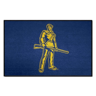 Fan Mats  LLC West Virginia Mountaineers Football Mat Brown