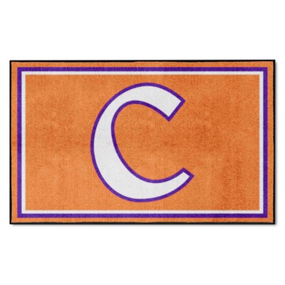 Fan Mats  LLC Clemson Tigers 4x6 Rug Orange