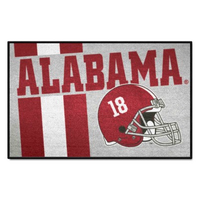 Fan Mats  LLC Alabama Crimson Tide Starter Mat Uniform Gray