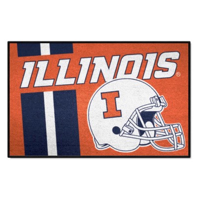 Fan Mats  LLC Illinois Illini Starter Mat Uniform Orange