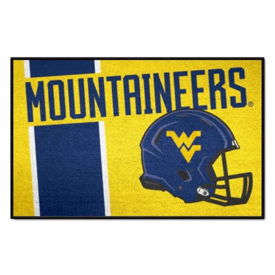 Fan Mats  LLC West Virginia Mountaineers Starter Mat Uniform Yellow