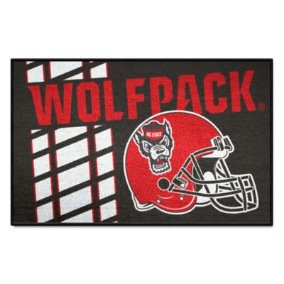 Fan Mats  LLC NC State Wolfpack Starter Mat Uniform Black