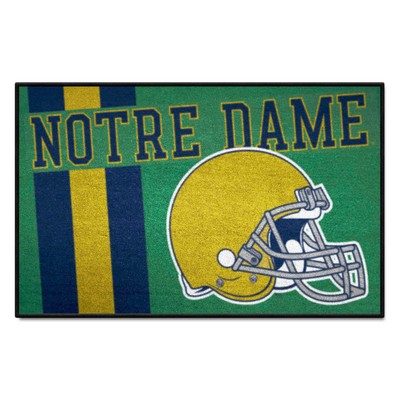 Fan Mats  LLC Notre Dame Fighting Irish Starter Mat Uniform Green