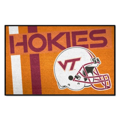 Fan Mats  LLC Virginia Tech Hokies Starter Mat Uniform Orange