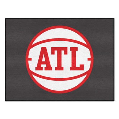 Fan Mats  LLC Atlanta Hawks All-Star Mat Black