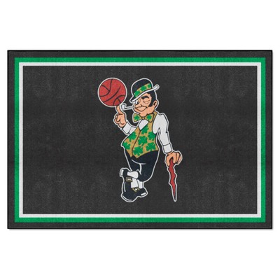 Fan Mats  LLC Boston Celtics 5x8 Rug Black