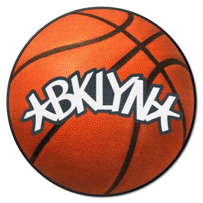 Fan Mats  LLC Brooklyn Nets Basketball Mat Orange