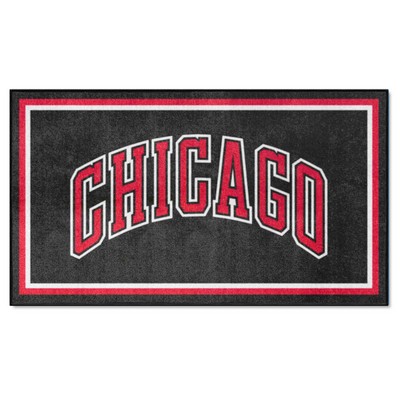 Fan Mats  LLC Chicago Bulls 3x5 Rug Black