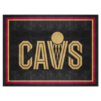 Fan Mats  LLC Cleveland Cavaliers 8x10 Rug Black