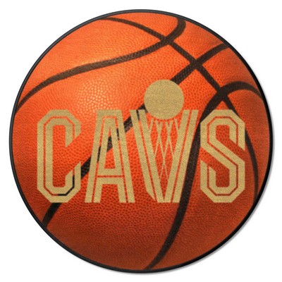 Fan Mats  LLC Cleveland Cavaliers Basketball Mat Orange