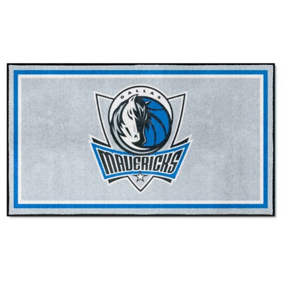 Fan Mats  LLC Dallas Mavericks 3x5 Rug Gray