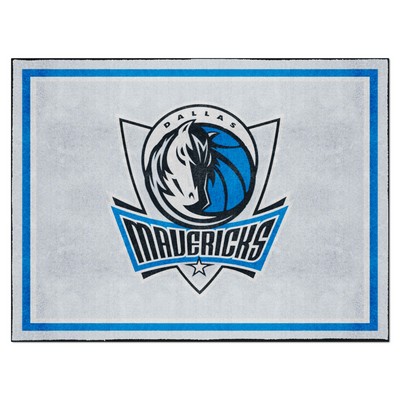 Fan Mats  LLC Dallas Mavericks 8x10 Rug Gray