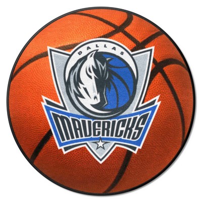 Fan Mats  LLC Dallas Mavericks Basketball Mat Orange