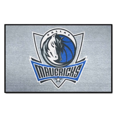 Fan Mats  LLC Dallas Mavericks Starter Mat Gray