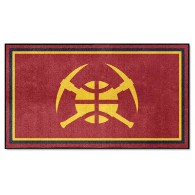 Fan Mats  LLC Denver Nuggets 3x5 Rug Red