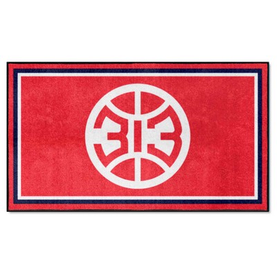 Fan Mats  LLC Detroit Pistons 3x5 Rug Red