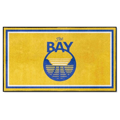 Fan Mats  LLC Golden State Warriors 3x5 Rug Yellow