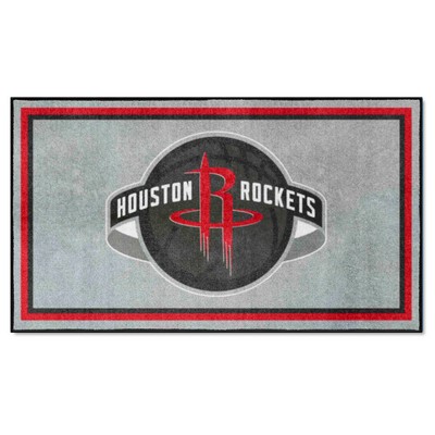 Fan Mats  LLC Houston Rockets 3x5 Rug Gray