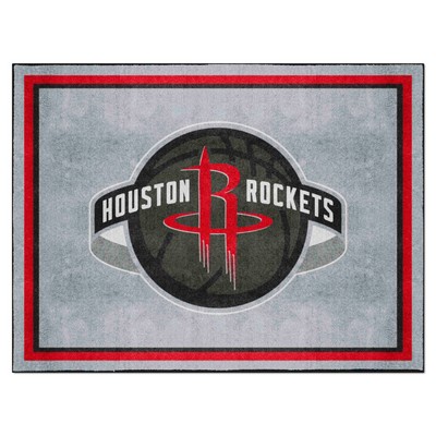 Fan Mats  LLC Houston Rockets 8x10 Rug Gray