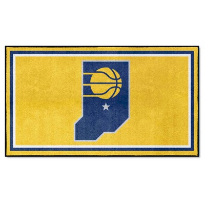 Fan Mats  LLC Indiana Pacers 3x5 Rug Yellow