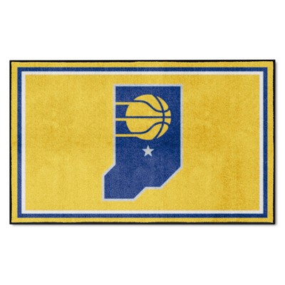 Fan Mats  LLC Indiana Pacers 4x6 Rug Yellow