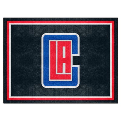 Fan Mats  LLC Los Angeles Clippers 8x10 Rug Black