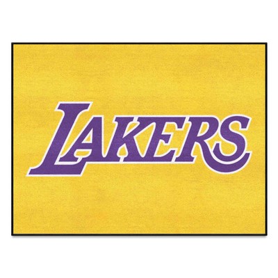 Fan Mats  LLC Los Angeles Lakers All-Star Mat Yellow