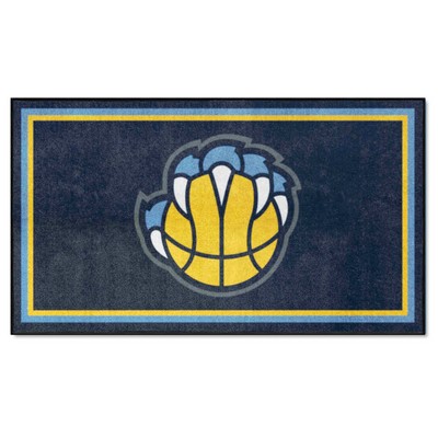 Fan Mats  LLC Memphis Grizzlies 3x5 Rug Blue