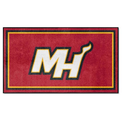 Fan Mats  LLC Miami Heat 3x5 Rug Red