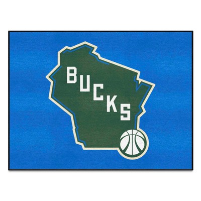 Fan Mats  LLC Milwaukee Bucks All-Star Mat Blue