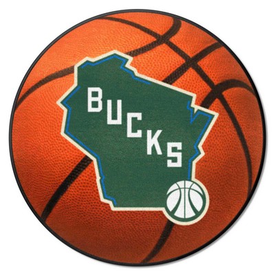 Fan Mats  LLC Milwaukee Bucks Basketball Mat Orange