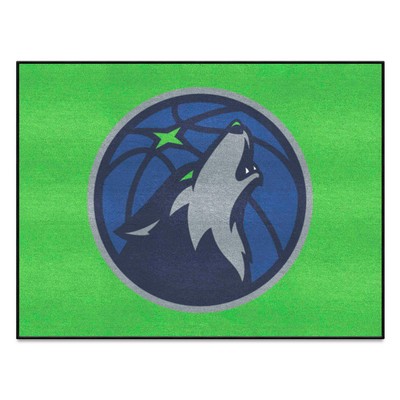 Fan Mats  LLC Minnesota Timberwolves All-Star Mat Green