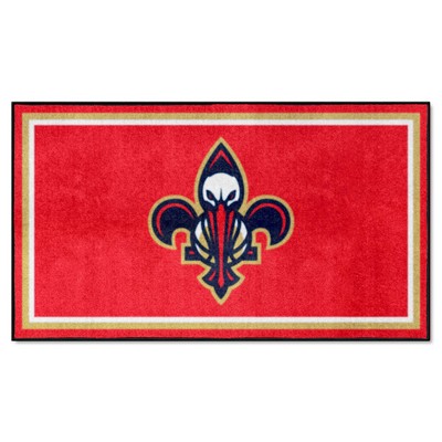 Fan Mats  LLC New Orleans Pelicans 3x5 Rug Tan