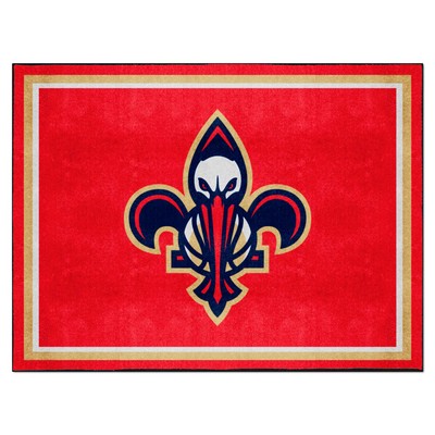 Fan Mats  LLC New Orleans Pelicans 8x10 Rug Tan