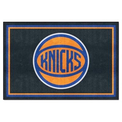 Fan Mats  LLC New York Knicks 5x8 Rug Black