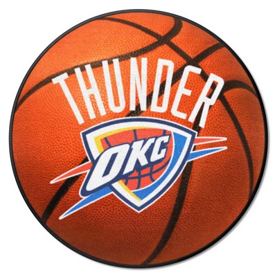 Fan Mats  LLC Oklahoma City Thunder Basketball Mat Orange