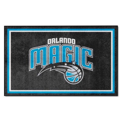 Fan Mats  LLC Orlando Magic 4x6 Rug Black