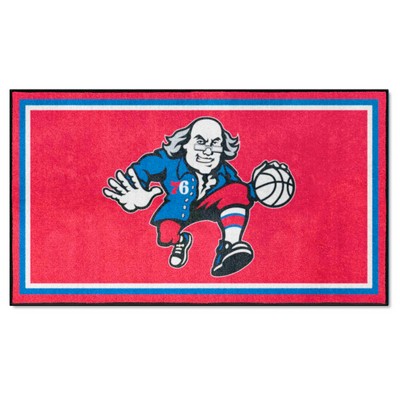 Fan Mats  LLC Philadelphia 76ers 3x5 Rug Red