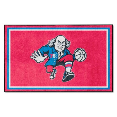 Fan Mats  LLC Philadelphia 76ers 4x6 Rug Red