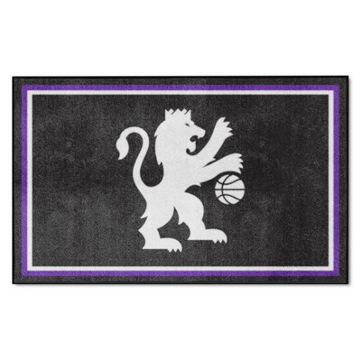 Fan Mats  LLC Sacramento Kings 4x6 Rug Black