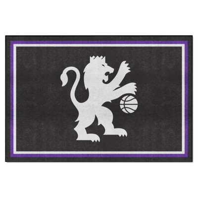 Fan Mats  LLC Sacramento Kings 5x8 Rug Black