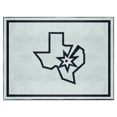 Fan Mats  LLC San Antonio Spurs 8x10 Rug Gray