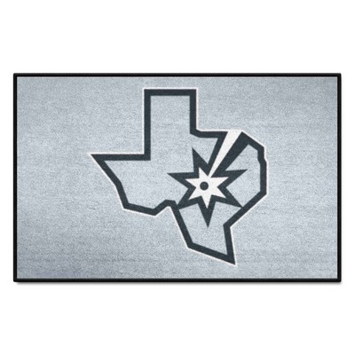 Fan Mats  LLC San Antonio Spurs Starter Mat Gray