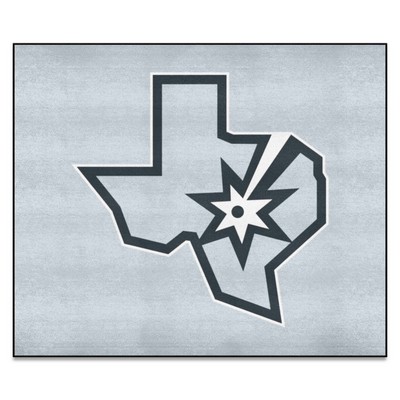 Fan Mats  LLC San Antonio Spurs Tailgater Mat Gray