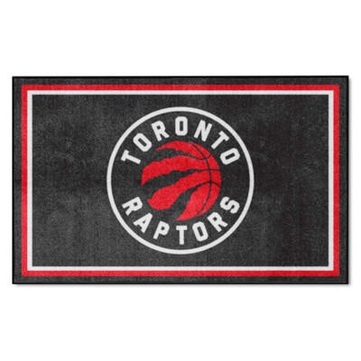 Fan Mats  LLC Toronto Raptors 4x6 Rug Black