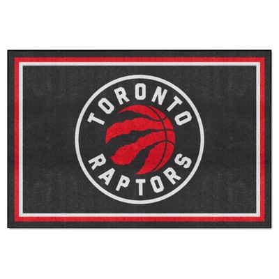 Fan Mats  LLC Toronto Raptors 5x8 Rug Black