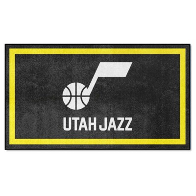 Fan Mats  LLC Utah Jazz 3x5 Rug Black