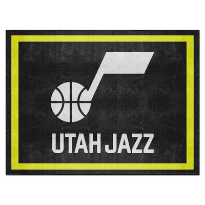 Fan Mats  LLC Utah Jazz 8x10 Rug Black