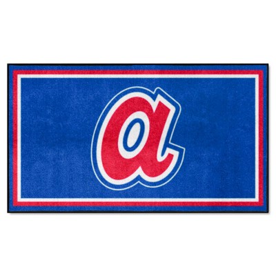 Fan Mats  LLC Boston Braves 3x5 Rug Retro Blue