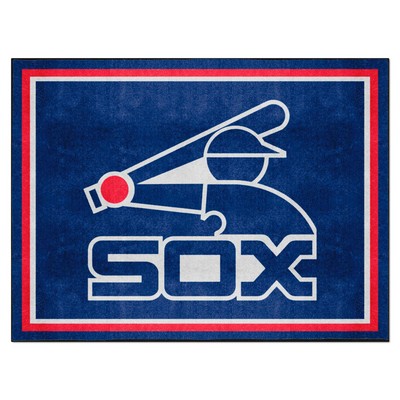 Fan Mats  LLC Chicago White Sox 8x10 Rug Retro Blue